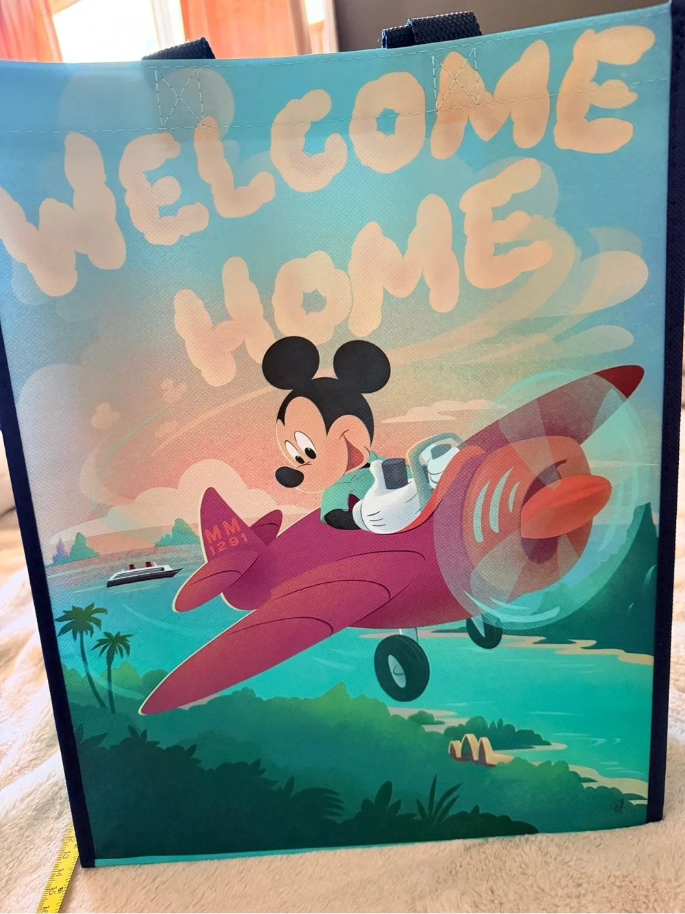 Welcome Home Mickey Mouse Tote Bag, Disney Vacation Club, new, 15x12x5.5
